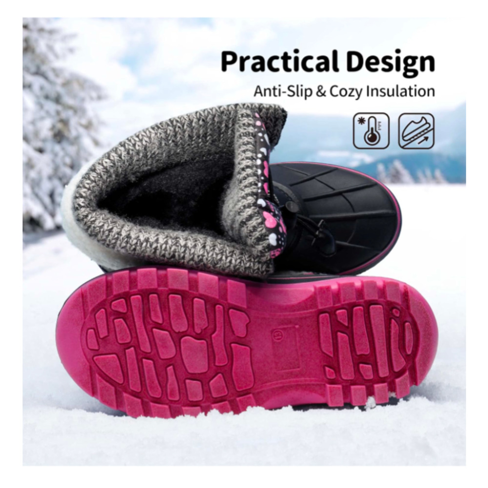 DREAM PAIRS Big Kids Girls / Womens Snow Boots Size 5 fits 4 1/2 - Picture 5 of 6